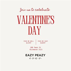 Celebrate Valentine's Day at Eazy Peazy