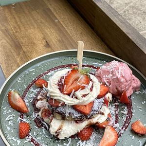 Valentines Lamington Pancake Stack!