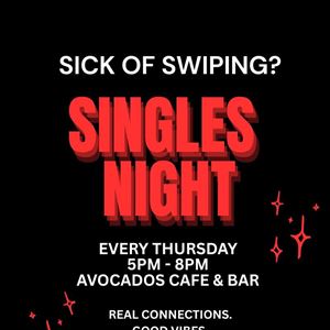 Singles Night at Avocados Cafe & Bar