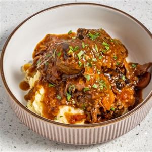 Slow-Braised Lamb Shank with Mash