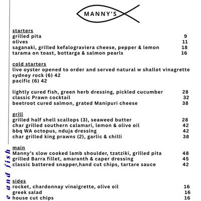 Manny's Wine & Fish