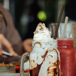 Happiness in a Jar at Sidewalk Café