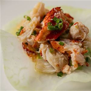 Lobster Taco with Lemon Chive Dressing