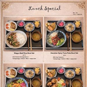 Our new Lunch Special sets are now available!