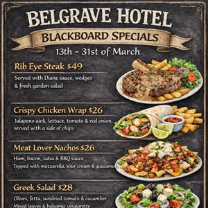 BLACKBOARD SPECIALS