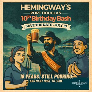 HEMINGWAY'S BREWERY 10th BIRTHDAY BASH