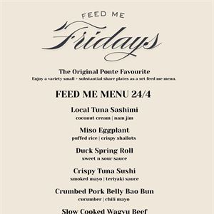 Feed Me Fridays 24.4.2026