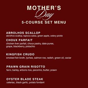 Mother's Day 5-Course Menu