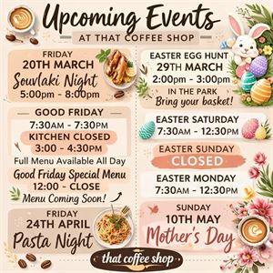 That Coffee Shop Upcoming Events