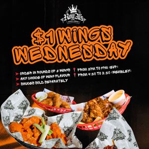 $1 WINGS WEDNESDAY