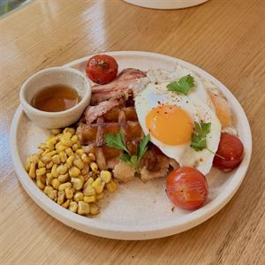 Bacon and Egg Waffle