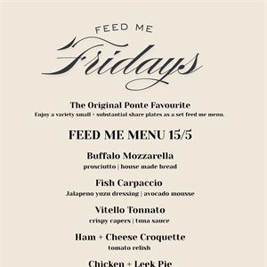 Feed Me Fridays 15.5.2026