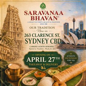 Saravanaa Bhavan - New Branch Opening in Sydney CBD on 27th April