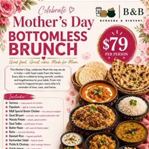 Celebrate Mother's Day with Indian Brunch
