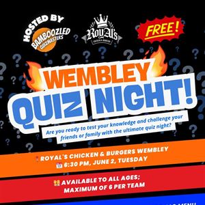 Quiz Night at Wembley Royals!