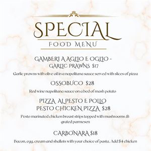 Winter Arrival at Santo's Pizza & Pasta