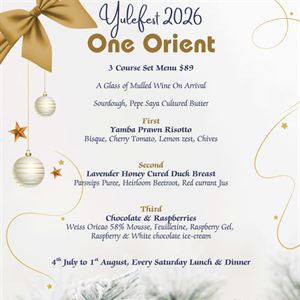 Celebrate Yulefest at One Orient Restaurant