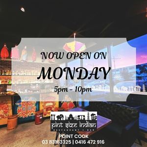We are open every Monday !