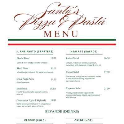 Santo's Pizza & Pasta - Kandos