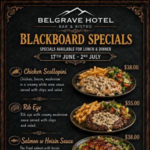 BLACKBOARD SPECIALS 