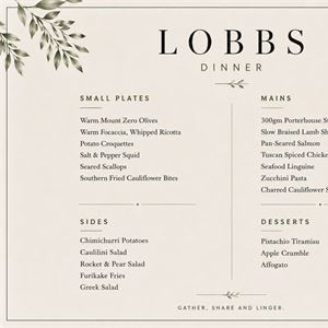 Lobbs Dinner