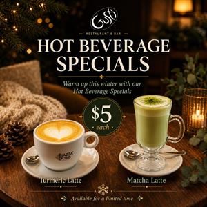 Warm up this winter with our Hot Beverage Specials