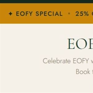 EOFY Special – 25% OFF All Food
