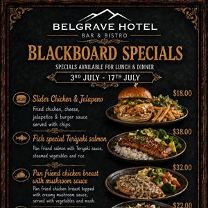 BLACKBOARD SPECIALS 