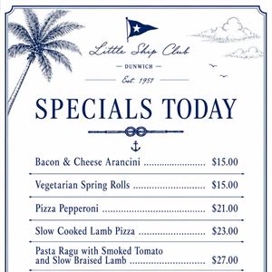 Specials of the week
