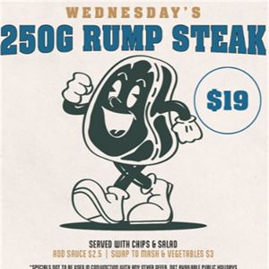 Wednesday Rump Steak at Bago Tavern