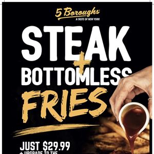 Monday Steak & Bottomless Fries
