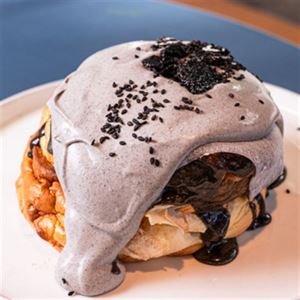 Black Sesame Mochi Pancake