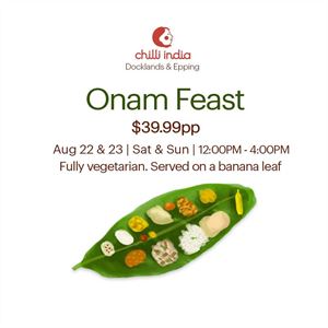 Onam Feast on a Banana Leaf