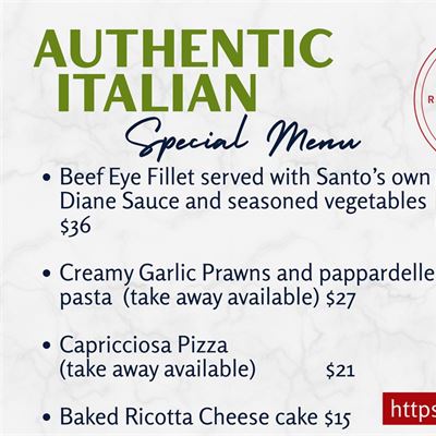 Santo's Pizza & Pasta - Kandos