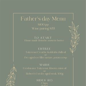 Father's day menu