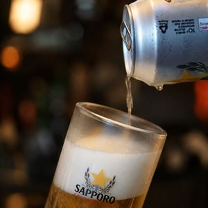 $25 Karaage and Sapporo Pint